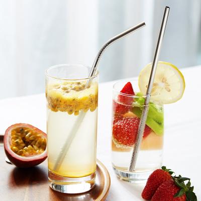 China New Design Sustainable Stainless Steel Color Changing Metal Drinking Straw 8mmx215mm for sale