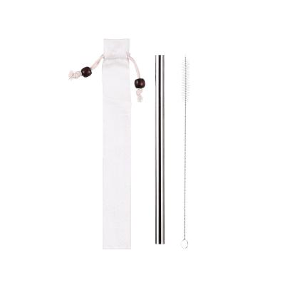 China 12mm Large Diameter Stainless Steel Sustainable Drinking Straws For Bubble Tea for sale