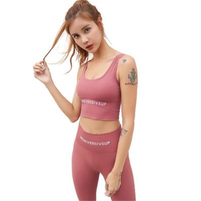 China Wholesale Breathable Fitness Exercise Workout Tops Custom Sports Bra Women's Gym Yoga Breathable Sportswear for sale