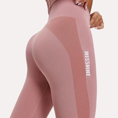 China Breathable Gym Fitness Style OEM Waist Trainer Women Seamless Yoga Pants Butt Lifting Short Pants Customized Logo for sale