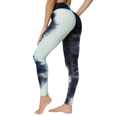 China Wholesale Fashion Breathable Tie Dye Tight Woman High Quality Jogger Pants Women's Plus Size Yoga Pants for sale