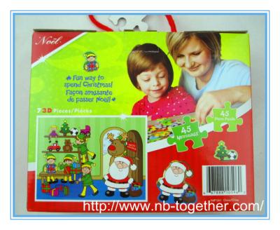 China Gaint 3D paper Christams puzzle for kids for sale