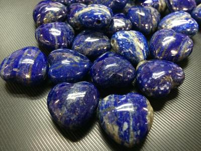 China top quality raw stone--lapis AB heart for sale