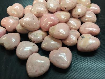 China top quality raw stone-rhodochrosite pink heart for sale