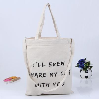 China Custom Printed Organic shopping small tote drawstring canvas cotton bag for sale