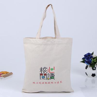 China High quality custom logo printed cotton calico grocery bag for sale