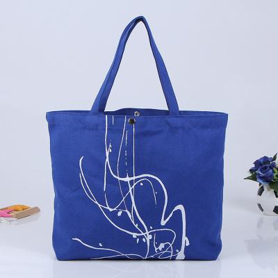 China Promotional Cheap Printed Heavy Duty Cotton Handles Canvas Bag Tote Bag for sale