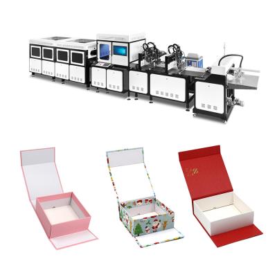 China Packaging Automatic Folding Rigid Box Making Machine for sale