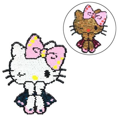 China wholesale 3D Sew-on Cartoon Bear Animal Embroidery Sequin Patch For Clothes for sale