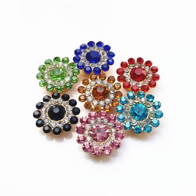 China Newest Flatback Sunflower Round Diamonds Sparkle Rhinestone Crystal Rhinestone Claw Settings Glass Sewing Rhinestones For Wedding Dresses for sale