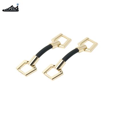 China Nickel Free / Lead Free / Eco - Friendly Fashion Gold Shoe Chain Decoration Metal Ladies Shoes Buckle for sale