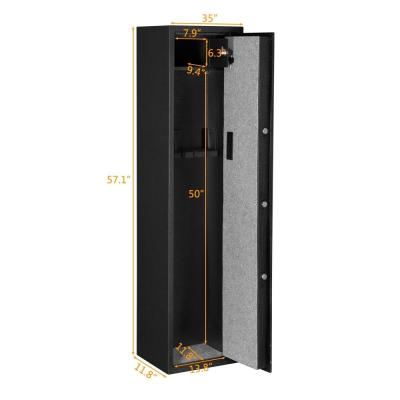 China anti-theft fingerprint stash security key biometric deposit locker box home hidden floor fireproof gun safe for sale