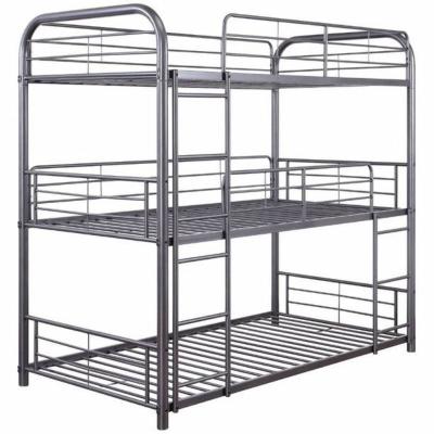 China Simply PIPING Twin three 3 DECKER Triple bunk beds for sale