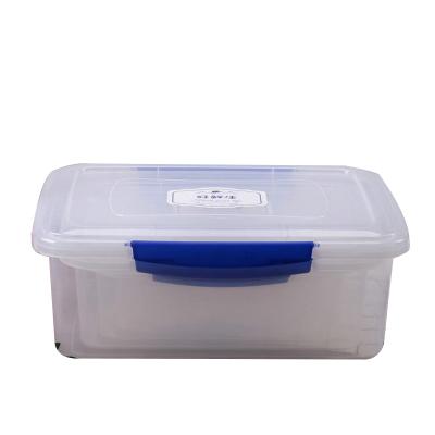 China Traditional Plastic Transparent Rectangular Food Storage Box Food Packaging Box Fresh Preservation Sealed Box for sale