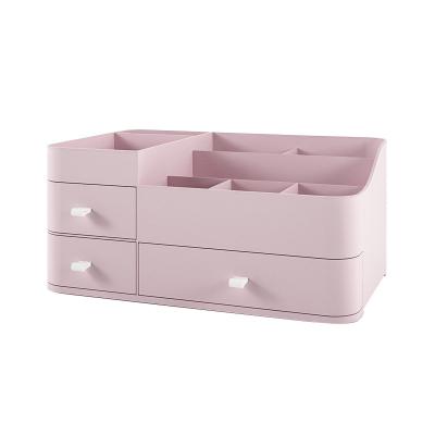 China Sustainable Desktop Organize Simple Drawer Office Supply Storage Plastic Box Household Cosmetics Storage Box for sale