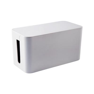 China Viable Small Wire Keeper Holder Box Power Cord Storage Box Cable Management Box For Office for sale