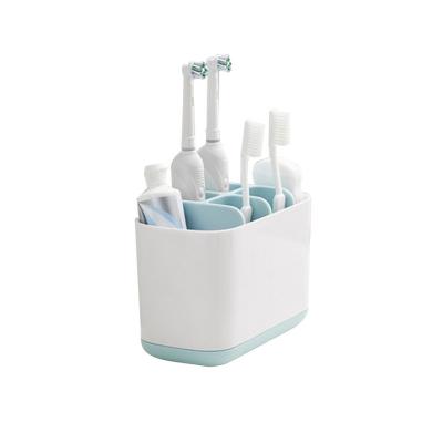 China Wholesale Position Type Stored Dustproof Bathroom Toothbrush Holder Large Organizer Toothbrush Case Storage Rack for sale