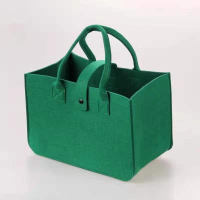 China Wholesale Felt Fashion One-Shoulder Folding Makeup Square Shopping Bag for sale