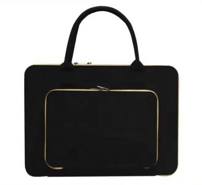 China Wholesale Felt Fashion One-Shoulder Folding Makeup Square Shopping Bag for sale