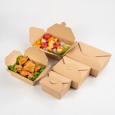 China Handmade Disposable Custom Printed Takeaway Food Packaging Paper Box Chicken Wings Packaging Food Paper Box for sale