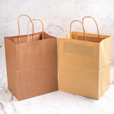 China Handmade Recyclable Paper Bag Tote Gift Shopping Bag With Handles Famous Brand Paper Bag for sale