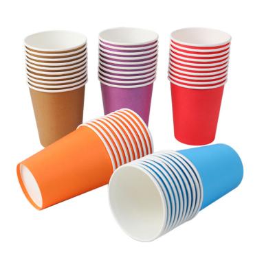 China Handmade Custom Color Print Disposable Paper Cup Take Away Coffee Packaging Paper Cups All Sizes Wholesale Paper Cup for sale