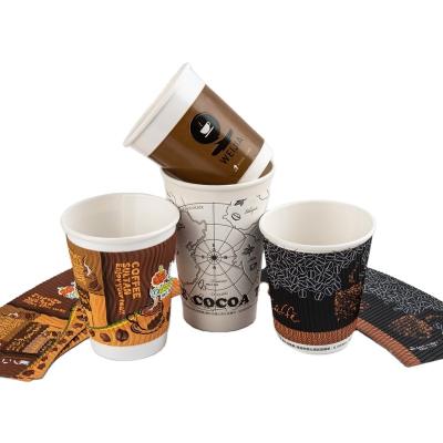 China Tub Ice Cream Paper Cups Handmade Eco-friendly Corrugated Paper With Lid Plastic Craft Paper Using DONG XUN Environmental Friendly Ink for sale