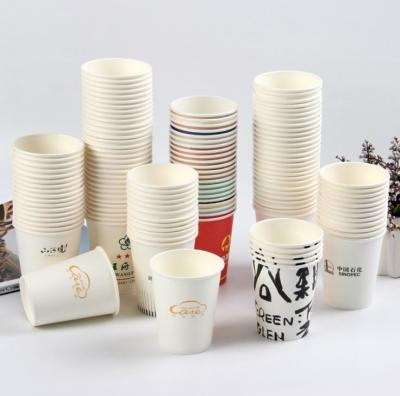 China Manufacture handmade price customize logo design hot paper cup for tea and coffee PLA coffee environmental coating paper cup for sale