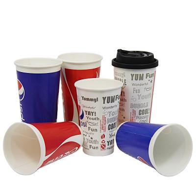 China Environmental Disposable Coke Party Paper Cup Handmade Coke Cup Recyclable Drink Cup for sale