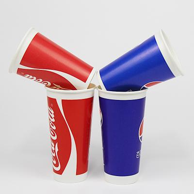 China New Coke Biodegradable Creative Paper Cup Coke Coke Portable Takeout Cup for sale