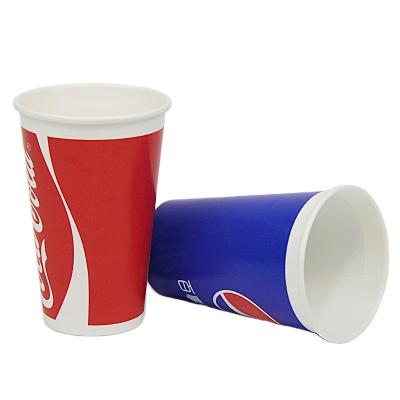 China Biodegradable Vacuum Cup Takeaway Cup Made In China Coke Coke Custom Paper Cup for sale