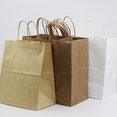 China Recycled Materials Custom For Food Grade Kraft Paper Bag Recycled Brown Paper Bag With Logo Printed Kraft Paper Bag for sale