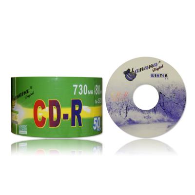 China Single Layer Banana High Quality Blank CD-R 700MB 52X SILVER for sale