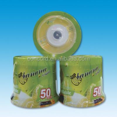 China mini 8cm CD-r 215MB cd disc white banana disc for sale