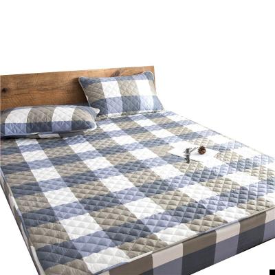 China Modern 100% Cotton Quilted Twill Mattress Cover Pure Cotton Soft Thicken Customized King Queen Bed Cover for sale