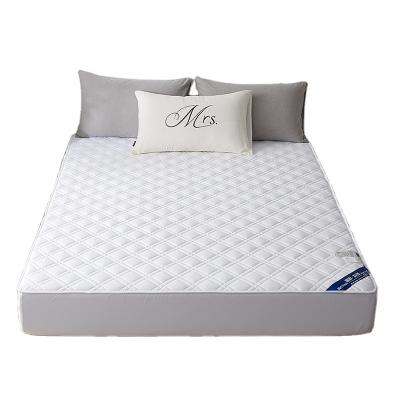 China Twill Hotel Color White Soft Sanding Quilted Mattress Cover Anti-mite Bedspread King Size Customized Fitted Quilting Sheet for sale