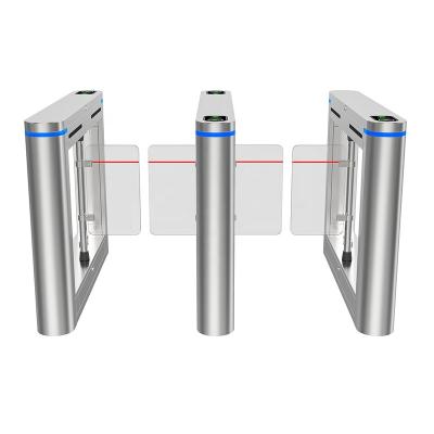 China 2021 Advanced Swing Turnstile Gate Remote Motor Control Technology For Supermarket zu verkaufen