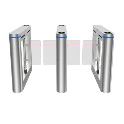 China Access Control Gate Smart Card Supermarket Barrier Automatic Opening Swing Turnstile zu verkaufen