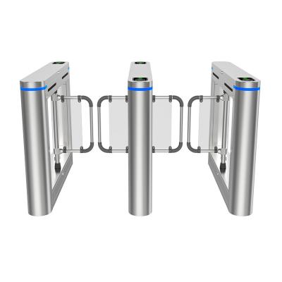 China Access Control Gate Smart Card Supermarket Barrier Automatic Opening Swing Turnstile zu verkaufen