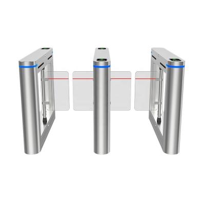 China Access Control Flap Half Height Swing Turnstile Gate 304 Stainless Steel zu verkaufen