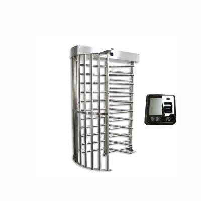 Cina Stainless Steel Full Height Turnstile Gate Single Passage Access Control System in vendita