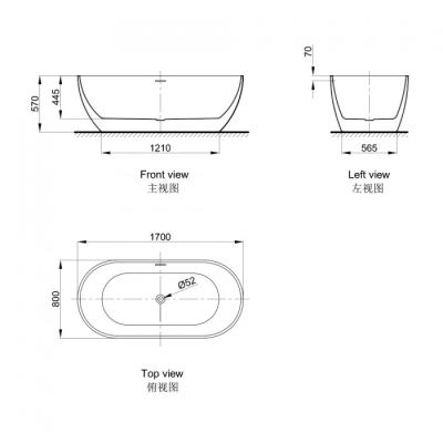 China AXENT T301-0301 Freestanding Bathtub Acrylic Transparent Bathtub in Saudi Arabia Portable Whirlpool for Bathtub for sale