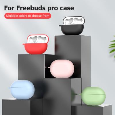 China For Earphone For Huawei Freebuds pro Case,Silicone Earphone Carrying Case Cover For Huawei Freebuds pro Fundas With Key Chain Fundas for sale