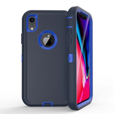 China Useful Thick Strong Protective Cell Phone Cover Case Defender For iPhone X XR XS XS Max 11 12 Belt Clip Heavy Duty Case For iPhone for sale