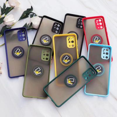 China Magnet Adsorption Ring Holder Phone Case For Iphone 12 Ultra s21 s21 Case For All for sale