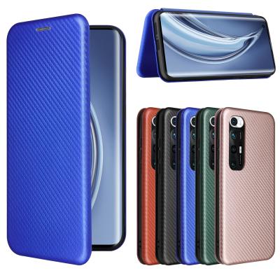 China For Xiaomi 10S Case Carbon Fiber Luxury Flip Stand Leather Case For MI 10S Case Cover For 10S for sale