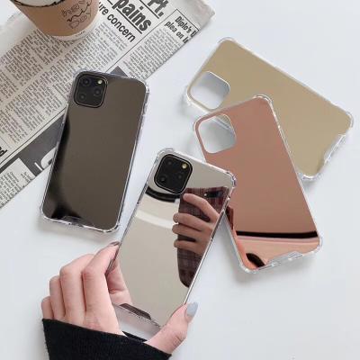 China Shockproof Anti-fall TPU PC Phone Cover For iPhone 7 8 plus X XR XS Max Case With Mirror Make, For iPhone 11 12 Mirror Phone Case for sale