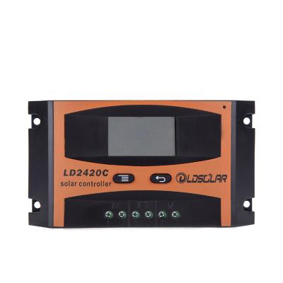 China Solar Charger Controller LDSOLAR Series 12V /24V/48v 10A/20A/30A Dream Solar Controller PWM Manual Solar Charge Controller for sale