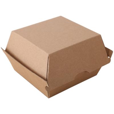 China Eco Friendly Custom Disposable Food Grade Paper Cardboard Thickness Disposable (Non-Greaseproof) Budget Friendly Boxes For Burger for sale