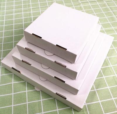 China White Australian Standard Plain Packaging Wholesale Disposable Paper Clay Coated Pizza Packaging Box 9 10 14 13 inch no printing for sale